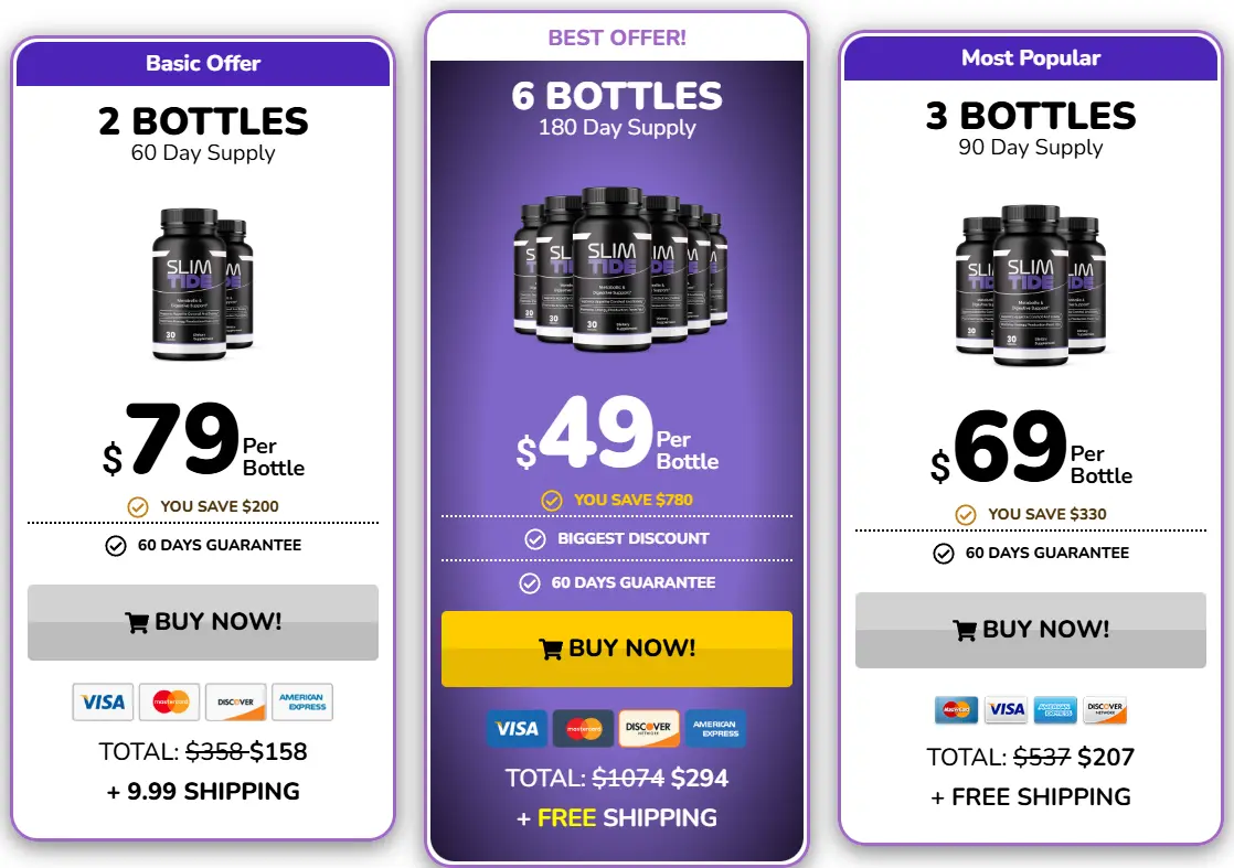 SalimTide Pricing Screenshot